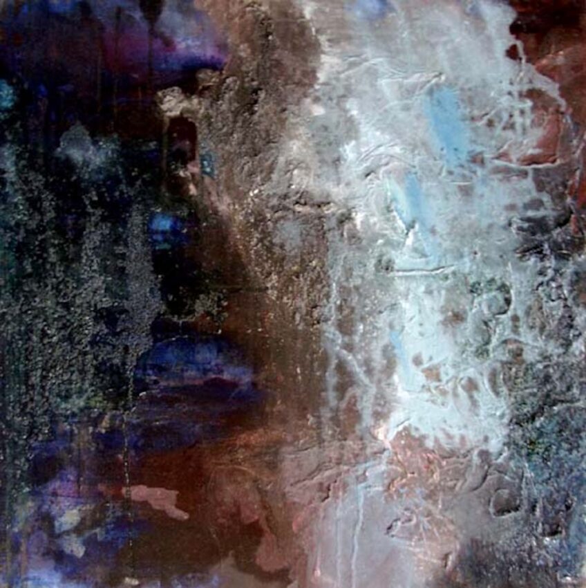 Contemporary evocative abstract sculpture paintings