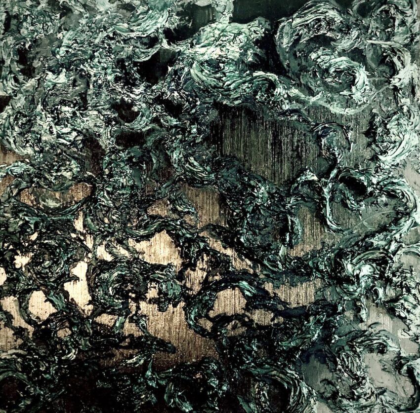 Contemporary evocative abstract sculpture paintings