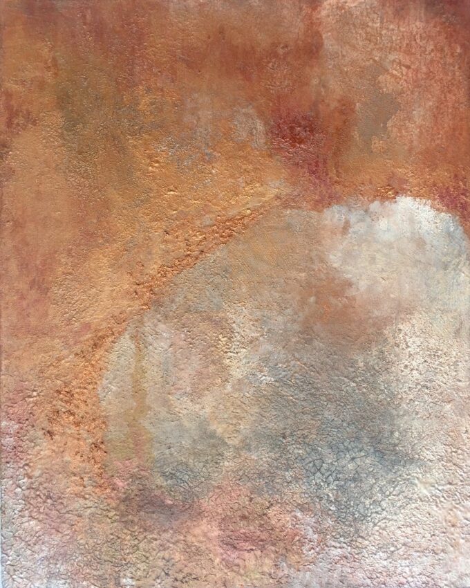 Contemporary evocative abstract sculpture paintings