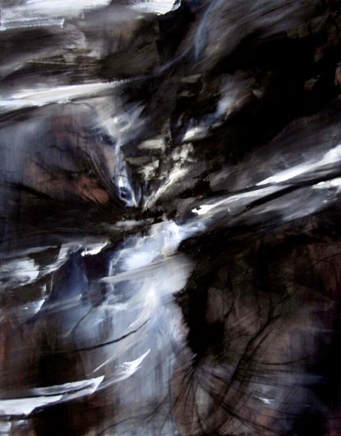 Cyclone SOLD 2008 48 x 36 oil and mixed media on canvas