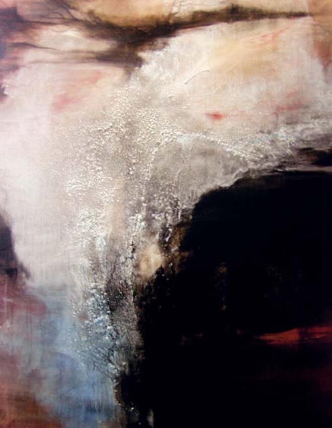 Dusk SOLD 2002 48 x 36 in. oil and mixed media on canvas