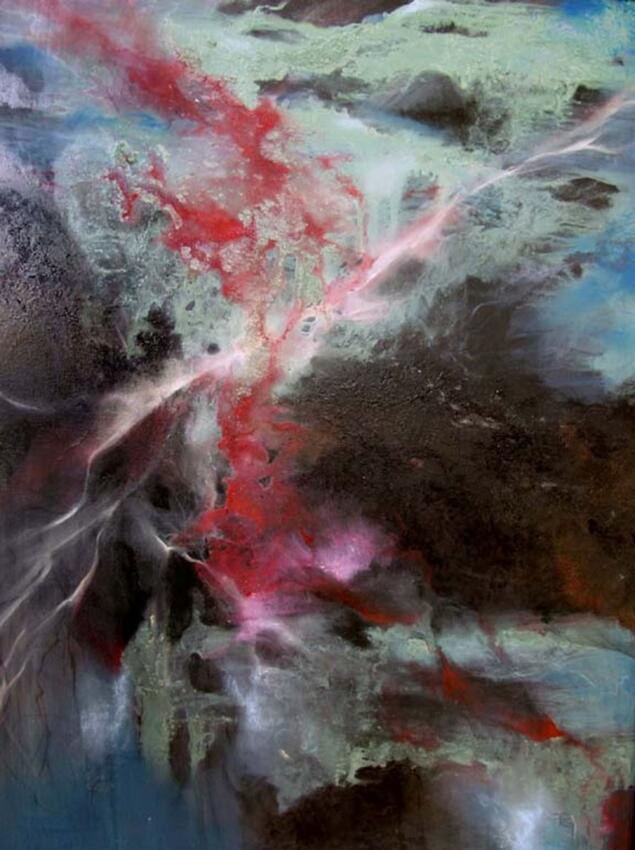 Epic 2002 48 x 36 in. oil and mixed media on canvas unavilable