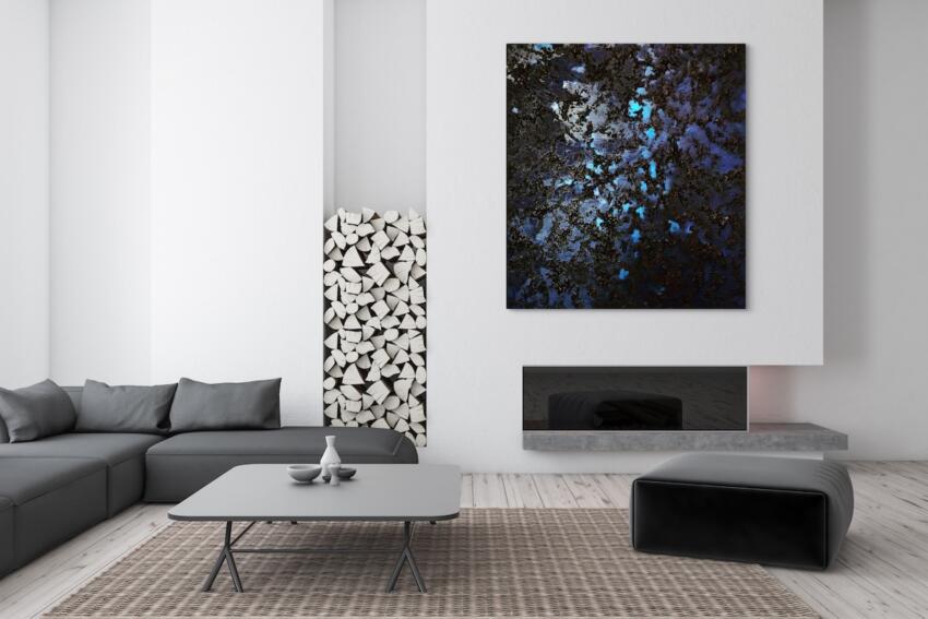 Ricochet in Room With Fire Wood