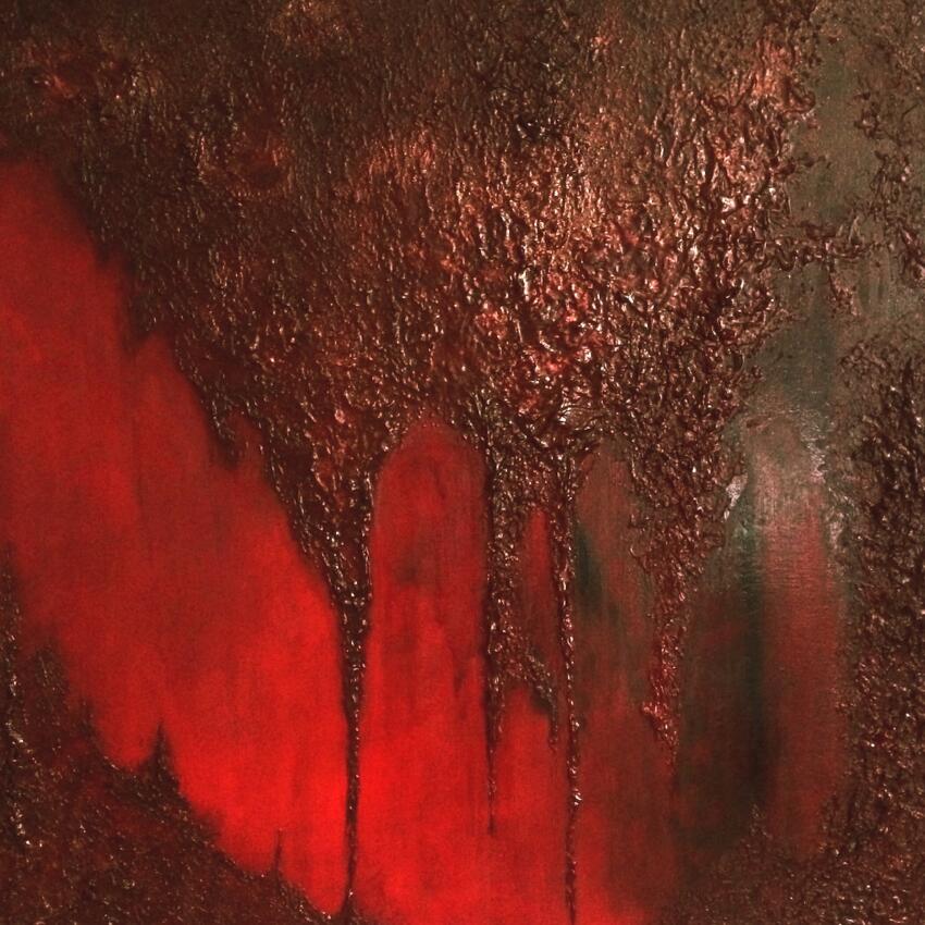 Contemporary evocative abstract sculpture paintings