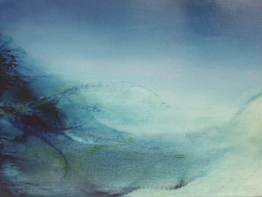 Submerged SOLD 2012 36h x 48w in. oil on canvas