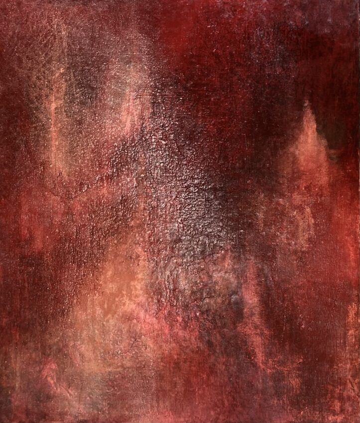 Contemporary evocative abstract sculpture paintings