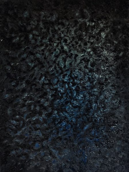 Backlit 2025 48h x 36w in. Oil and Mixed Media on Canvas